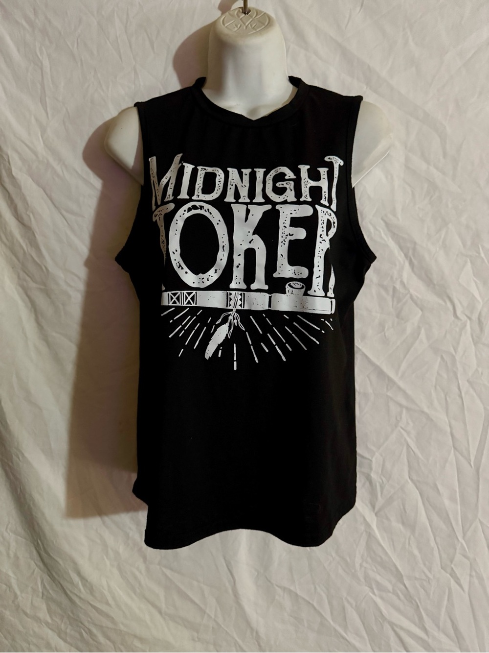 Midnight Toker Black Graphic Muscle Tee